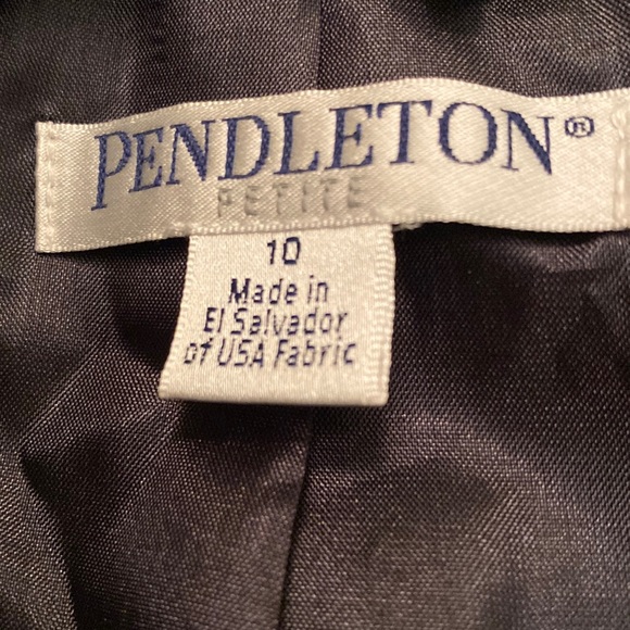 Pendleton Virgin Wool Lycra Gray Beautifully Tailored Blazer NeverUsed - Picture 6 of 12